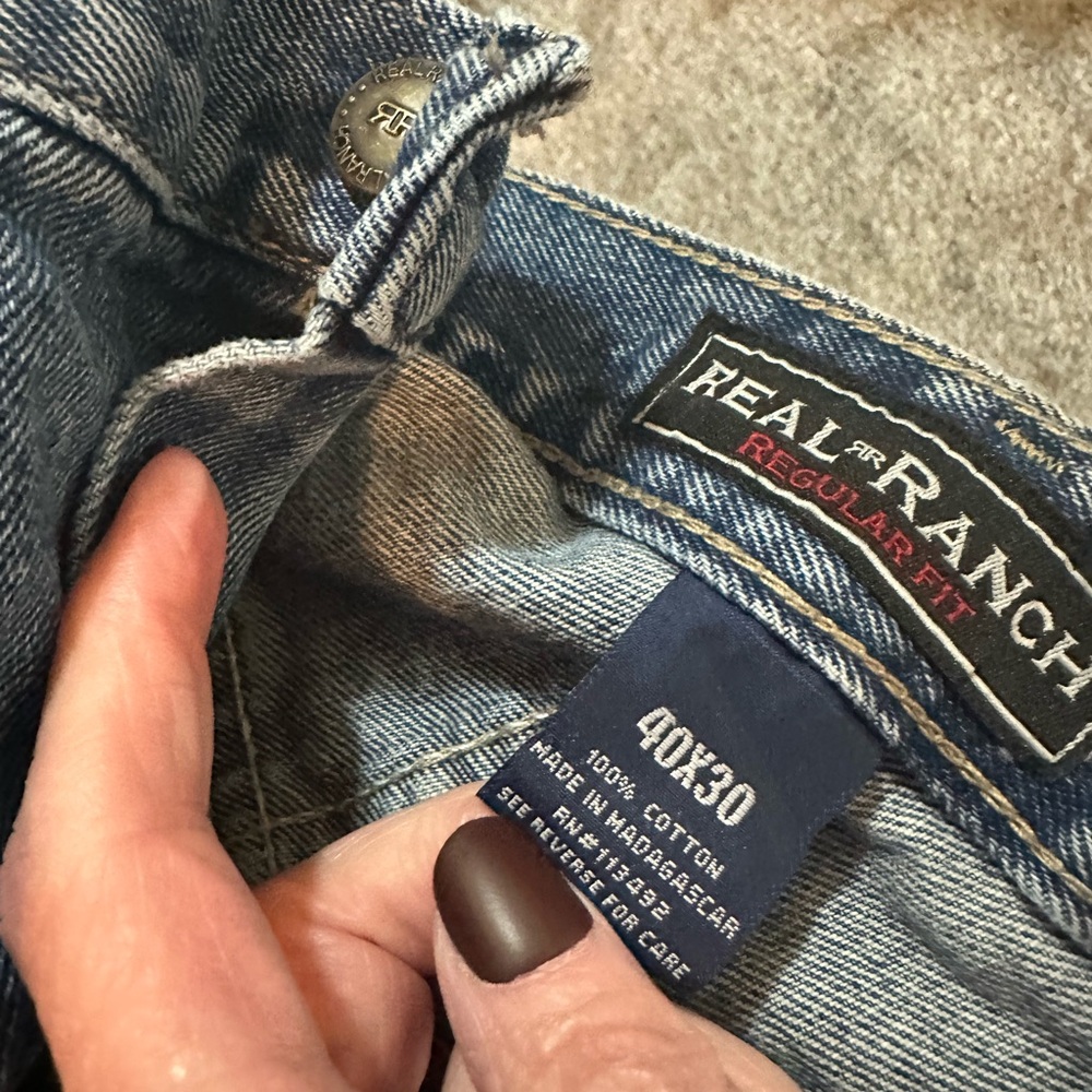 Men’s Real Ranch Workman Regular Fit  Blue Denim Jeans